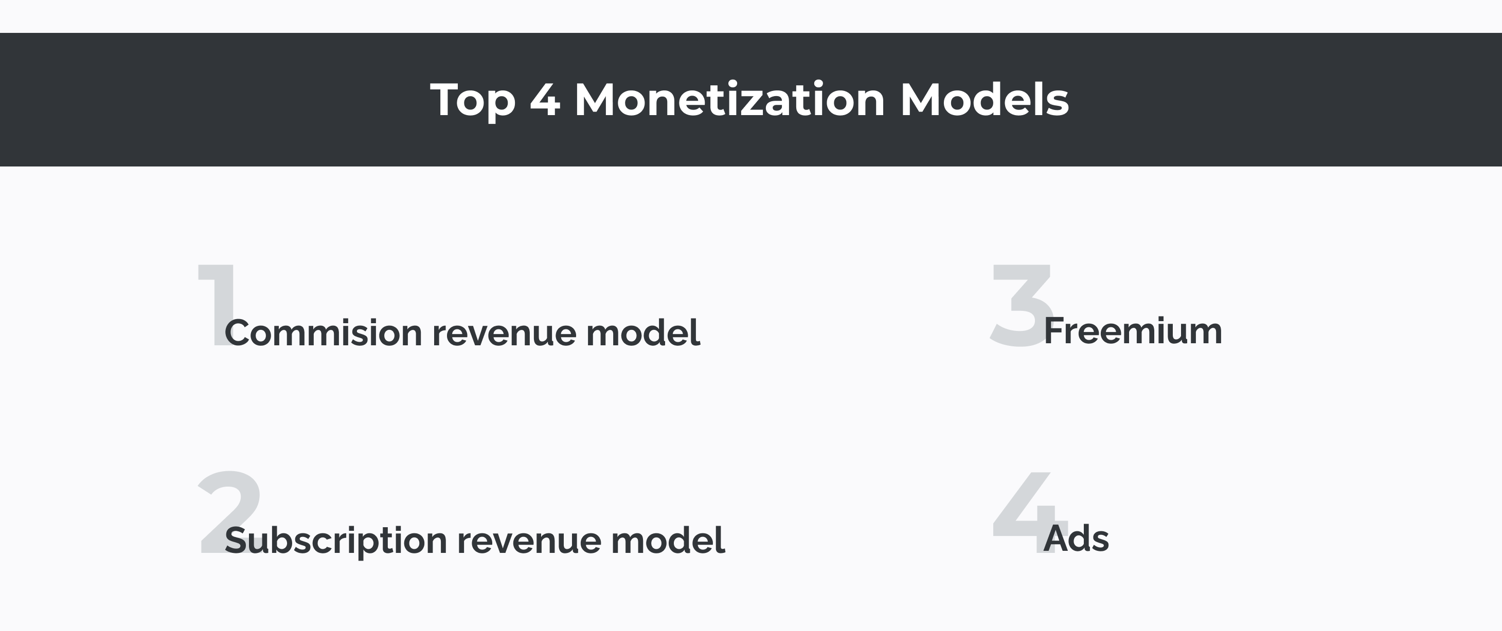 Choose a monetization model
