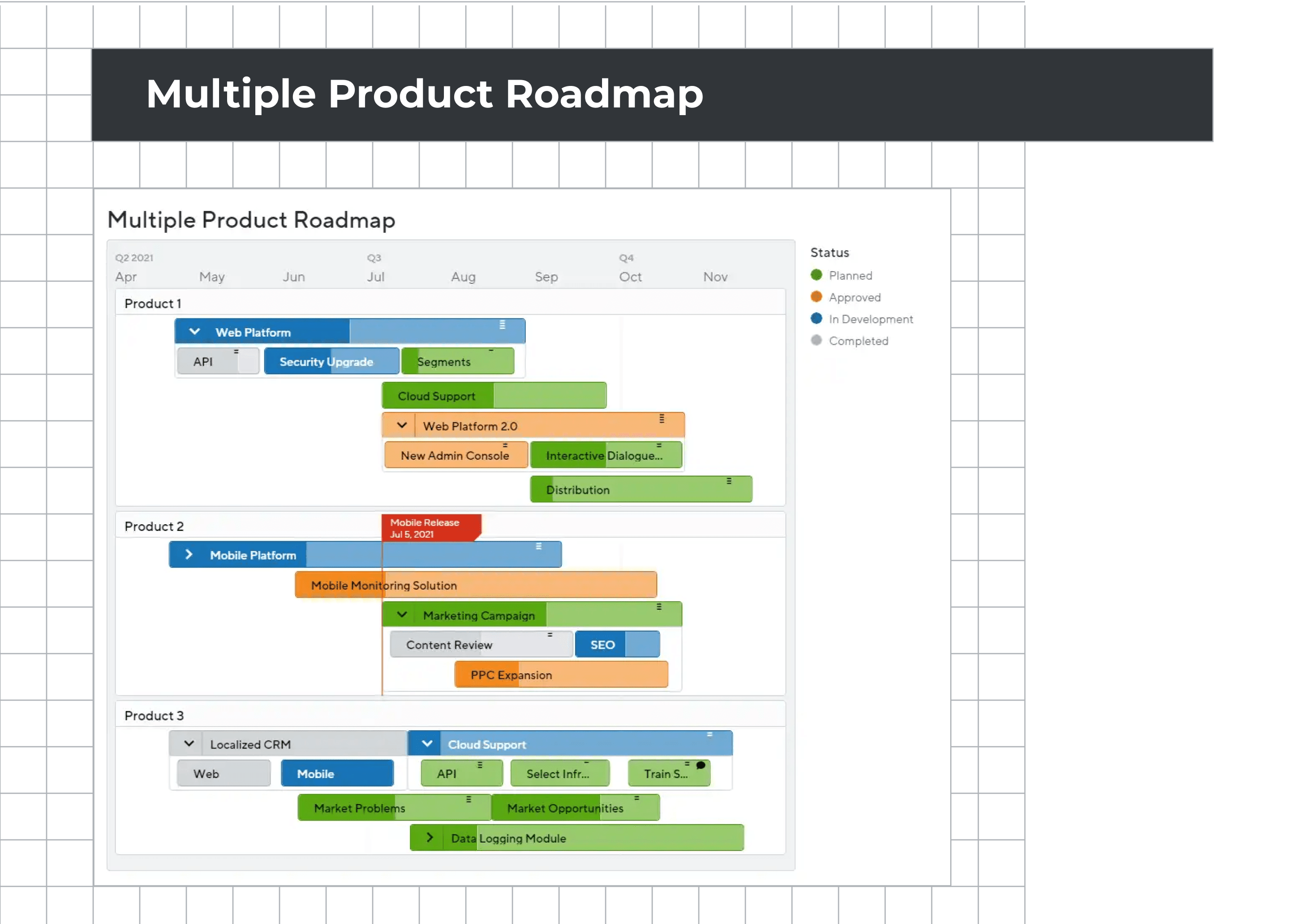 Multiple Product Roadmap